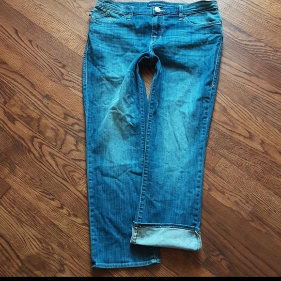 Rock & Republic Jeans Skinny Leg Size 14/32 Flap Pocket Crop NWOT - Picture 3 of 12